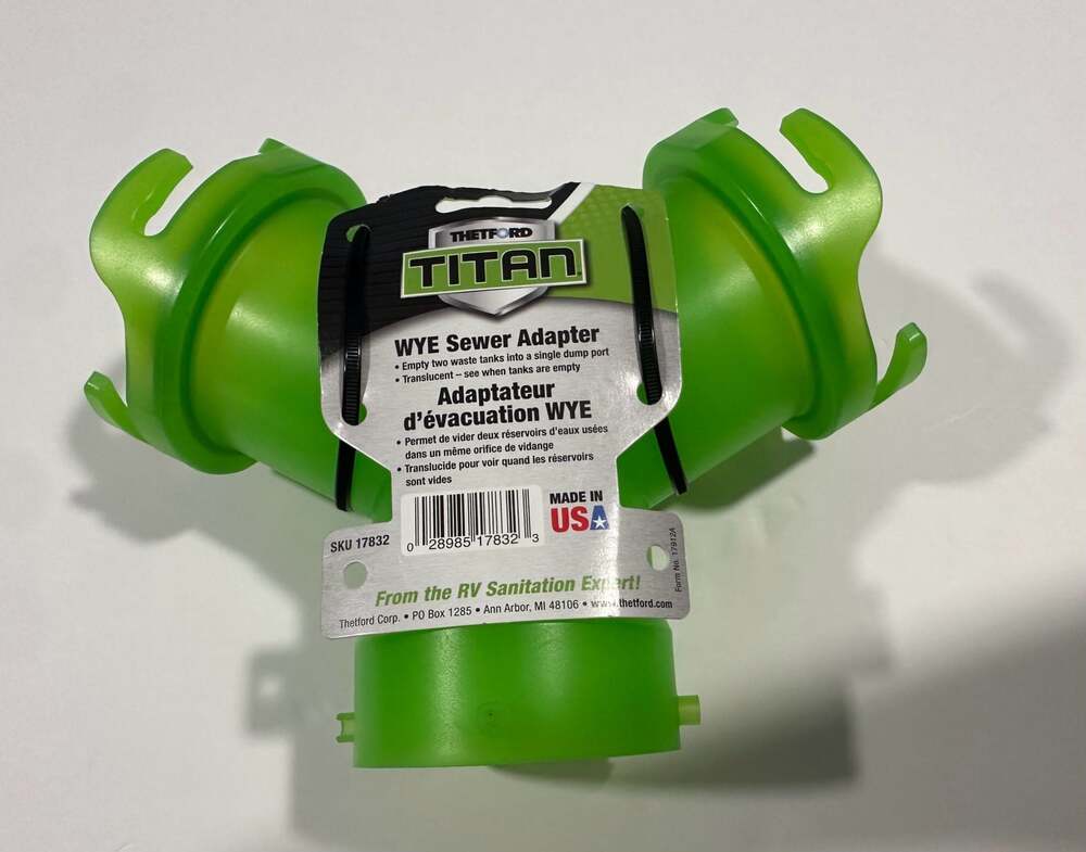 Thetford Titan WYE Sewer Adapter SKU 17832